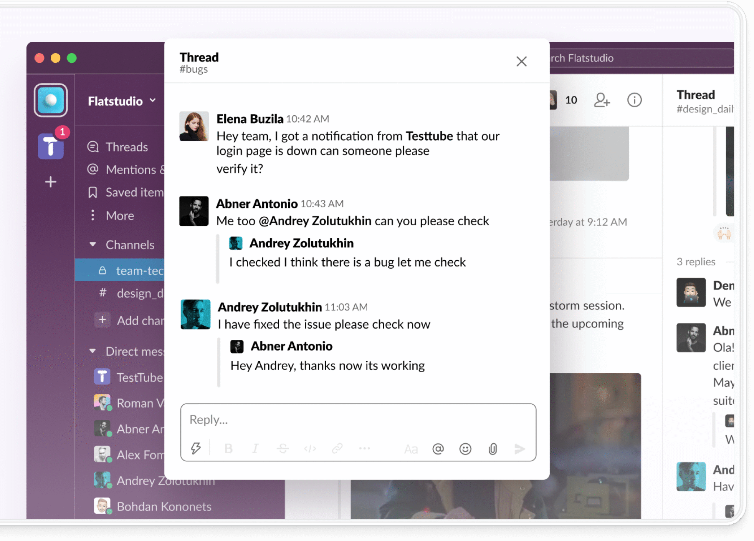 Team Reports Dashboard